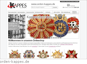 orden-kappes.de Onlineshop-Lösung