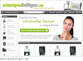 stempelbilliger.de Onlineshop-Lösung